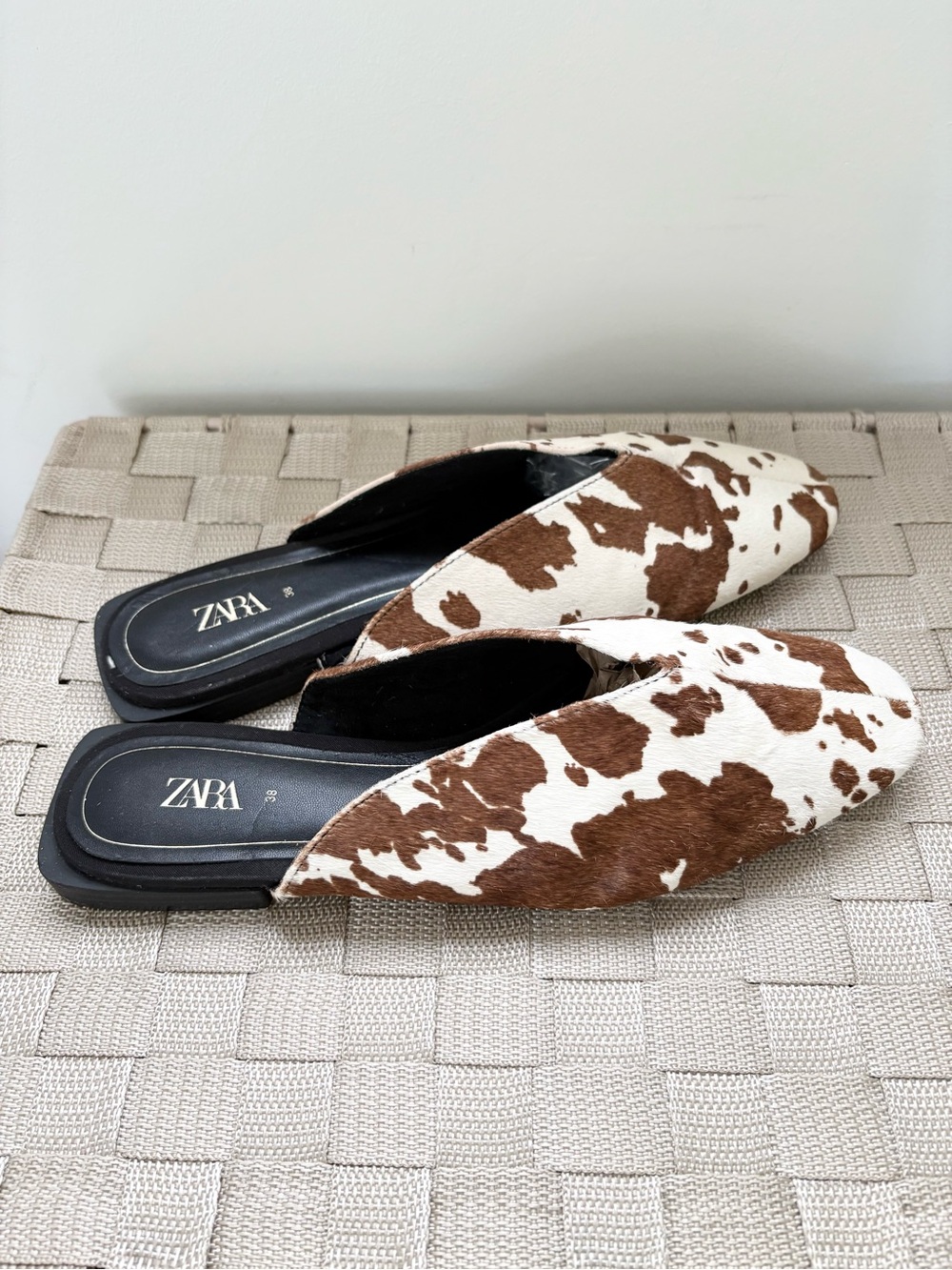 Zara Cowhide Loafers size 38 - Picture 5 of 5